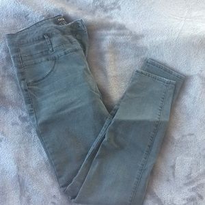 Dark gray skinny jeans